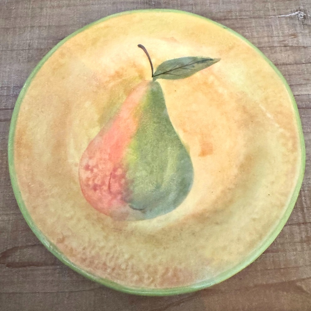 Susan Winget decorative pear plate